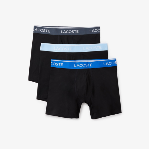 Lacoste Mens 3-Pack Boxer Briefs