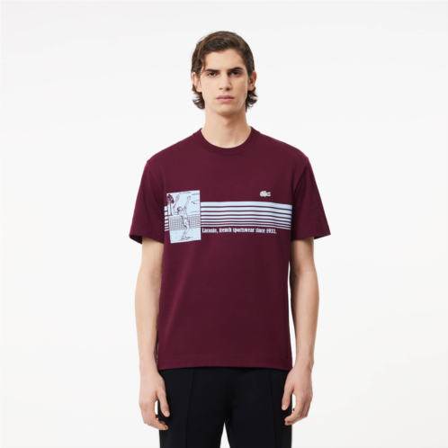 Lacoste Mens Made In France Heavy Cotton T-Shirt