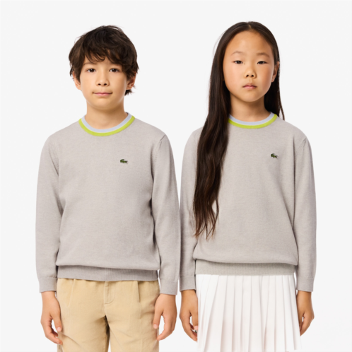 Lacoste Kids Cotton and Merino Wool Blend Sweater