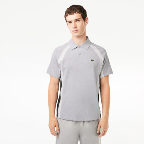 Lacoste Mens Cotton Mini-Pique Colorblock Polo