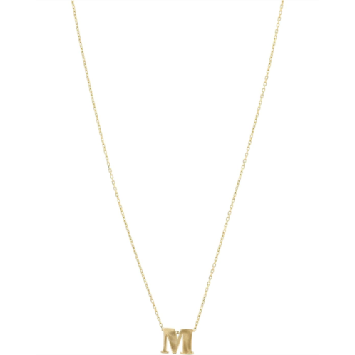 Dee Berkley 16 14 KT Initial M Adjustable Necklace