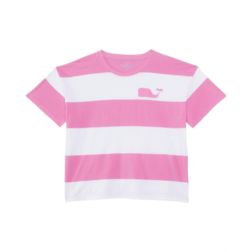 Vineyard Vines Kids Boxy Whale Patch Tee (Toddler/Big Kids)