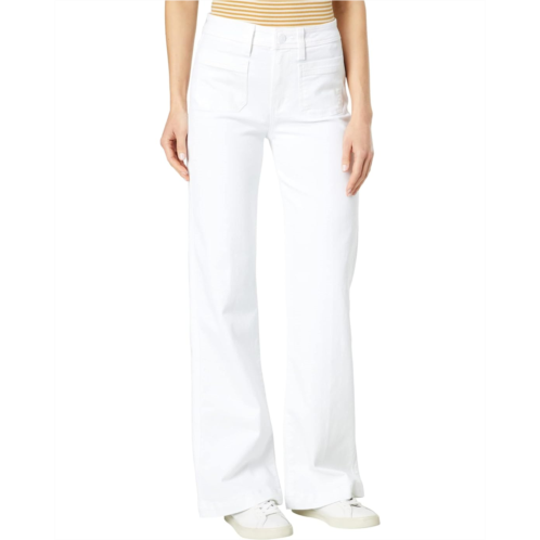 Paige Leenah 32 w/ Patch Pockets + Faux Welt Pockets in Crisp White