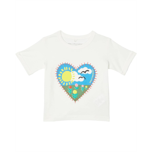 Stella McCartney Kids Tee with Heart Patch and Print (Toddler/Little Kids/Big Kids)