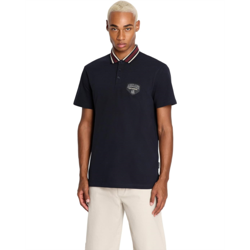 Mens Armani Exchange Slim Fit Collegiate Logo Polo