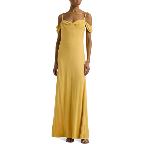 POLO RALPH LAUREN Jersey Off-the-Shoulder Gown