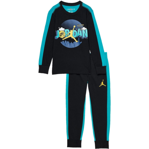 Jordan Kids Comic Blocked Tee and Pants Set (Toddler/Little Kids/Big Kids)