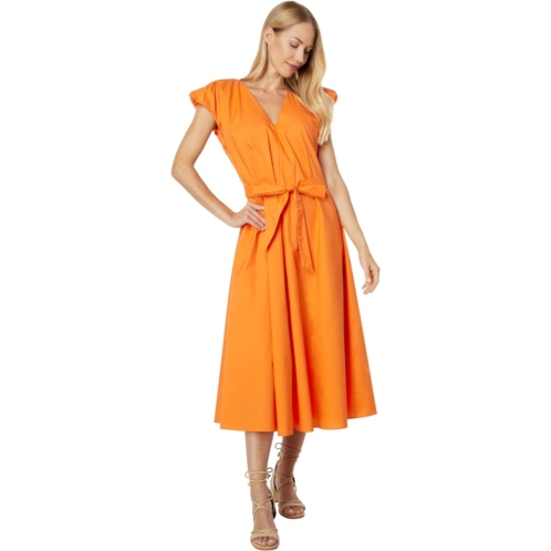 English Factory Puffy Sleeve Midi Dress