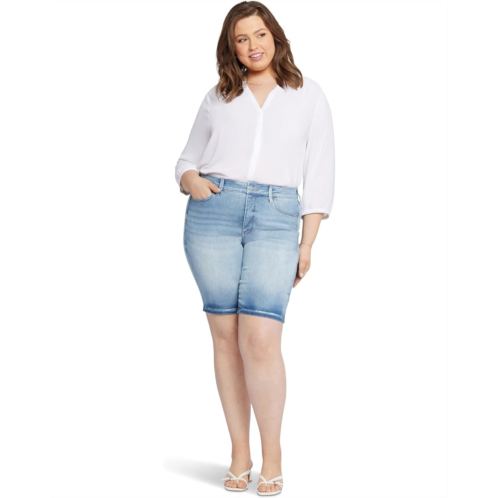 NYDJ Plus Size Briella Shorts in New Wave