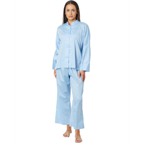 Womens Natori Cotton Sateen Essentials PJ Set