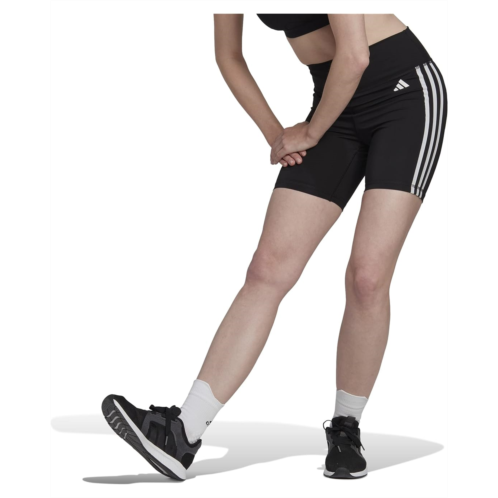 Adidas Training Essentials 3-Stripes High-Waisted Shorts