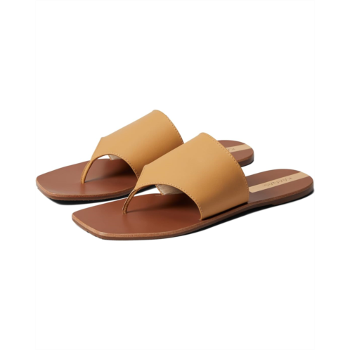 KAANAS Maria Minimalist All Over Leather Thong Sandal