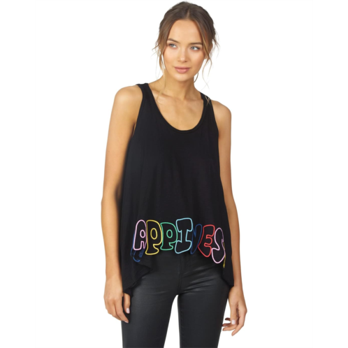 Lauren Moshi Gladys Happiness Embroidery Tee