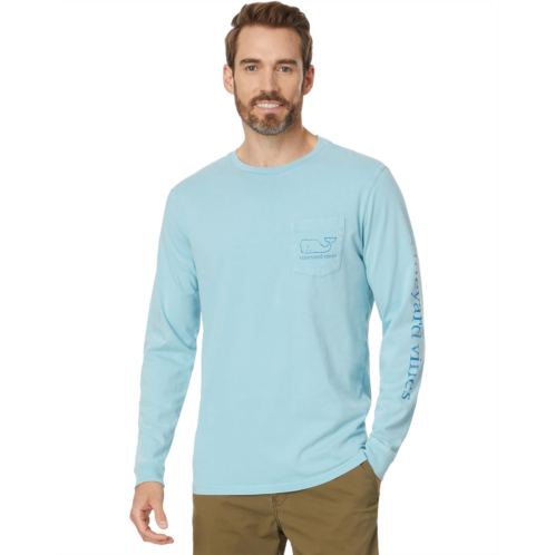 Mens Vineyard Vines Heritage Wash VV Long Sleeve Tee