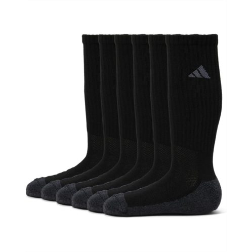 adidas Kids Cushioned Angle Stripe Crew Socks 6-Pack (Little Kid/Big Kid/Adult)