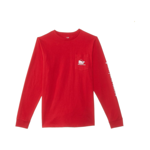 Vineyard Vines Kids Santa Long Sleeve Tee (Toddler/Little Kids/Big Kids)