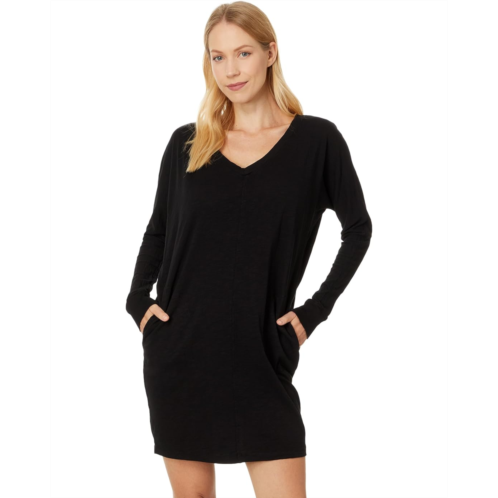 Womens Mod-o-doc Long Sleeve V-Neck Dolman Sleeve Dress