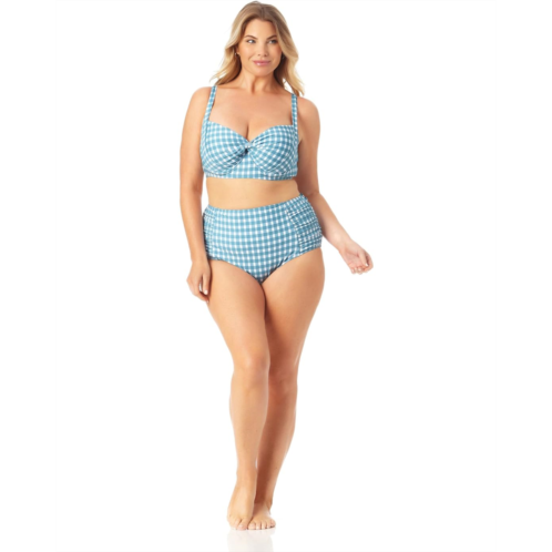 Anne Cole Plus Size Retro Twist Underwire Top