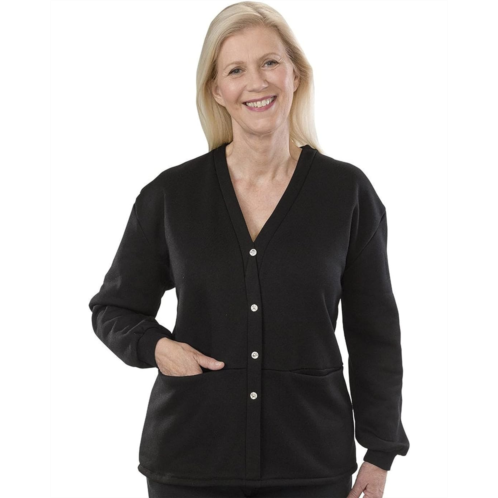 Silverts Fleece Cardigan Open Back