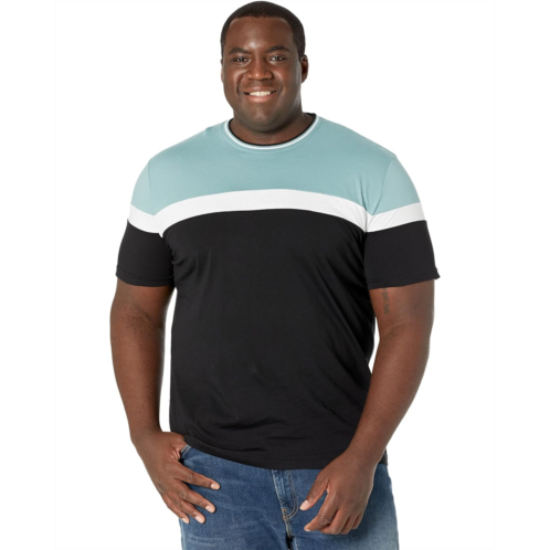 Johnny Bigg Big & Tall Spliced Stripe Neckband Tee