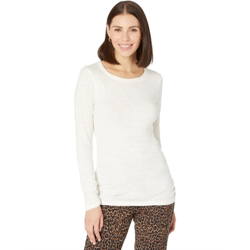 Womens Mod-o-doc Slub Jersey Long Sleeve Twisted Scoop Neck Tee