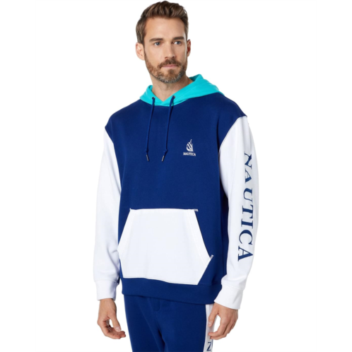 Nautica Sustainably Crafted Reissue Color-Block Logo Hoodie