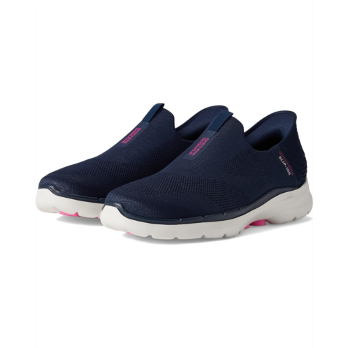 Womens SKECHERS Performance Go Walk 6 Fabulous View Hands Free Slip-Ins