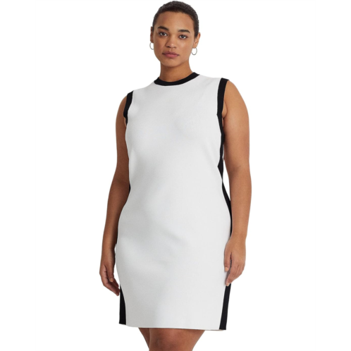 POLO RALPH LAUREN Plus Size Two-Tone Sleeveless Sweaterdress