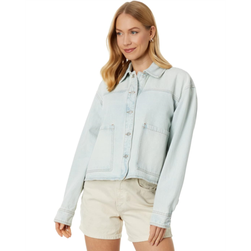 Blank NYC Cropped Denim Shirt Jacket in Pianom Solo