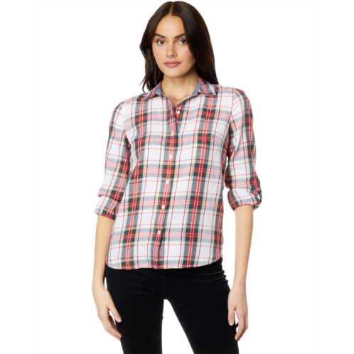 Womens Tommy Hilfiger Tartan Roll Tab Top