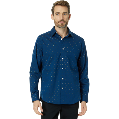 Nautica Wrinkle-Resistant Printed Wear To Work Shirt