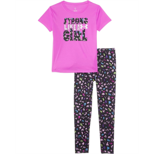 Under Armour Kids Printed Short Sleeve Legging Set (Little Kids)