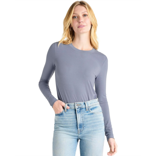 Womens Splendid Bamboo Long Sleeve Tee