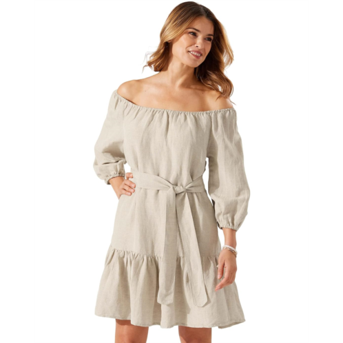 Tommy Bahama St. Lucia Off-the-Shoulder Tiered Dress