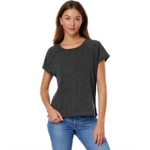 Bobi Los Angeles Split Hem Raglan Top