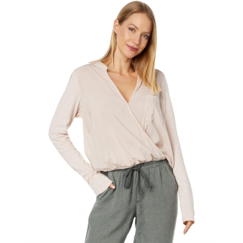 Womens Splendid Long Sleeve Paige Surplice