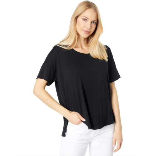 Three Dots Recycled High-Low Boxy Tee