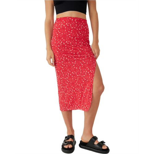 Free People Rosalie Mesh Midi Skirt