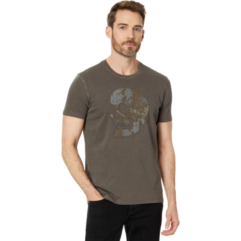 Mens John Varvatos Applique Skull Tee