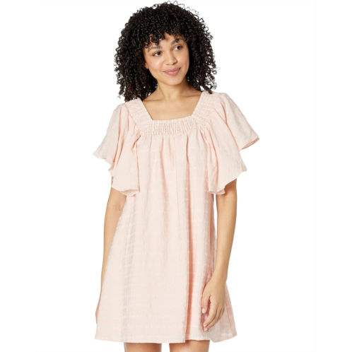 English Factory Mini Dress with Ruffle