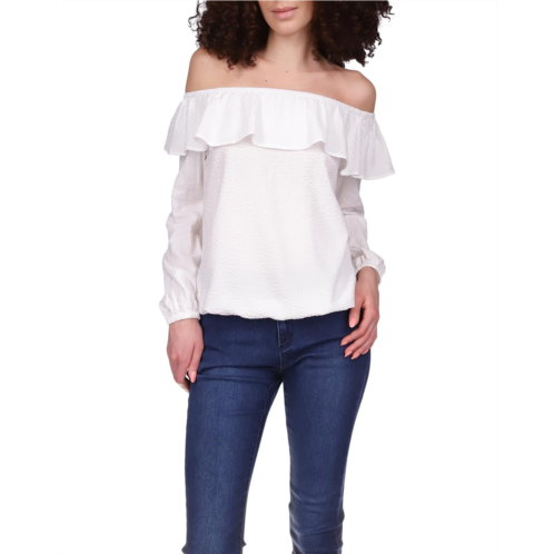 Michael Michael Kors Off Shoulder Peasant Top