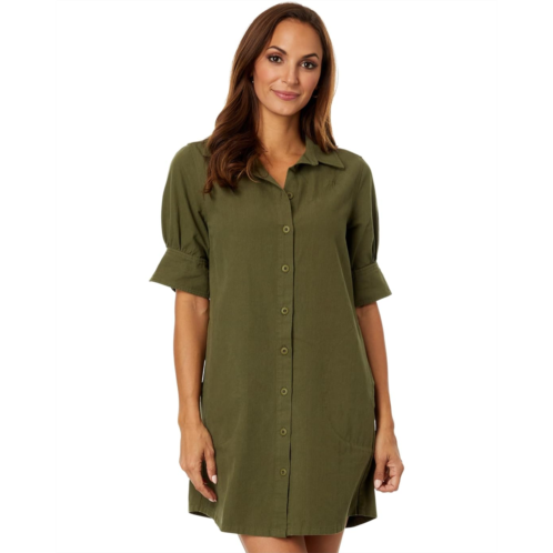 Lilla P Cuff Sleeve Shirtdress