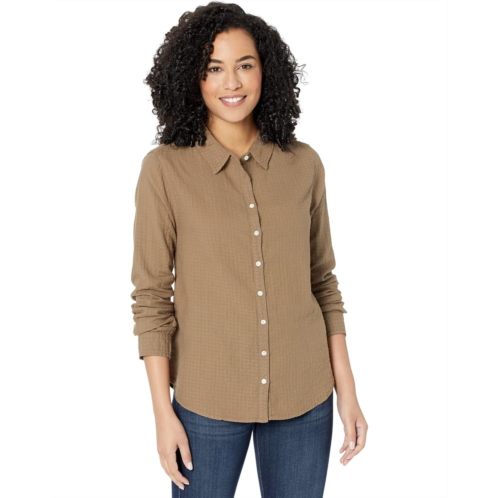 Dylan by True Grit Gauze Long Sleeve Taylor Blouse