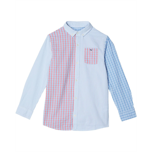 Vineyard Vines Kids Stretch Seersucker Mixed Shirt (Toddler/Little Kids/Big Kids)