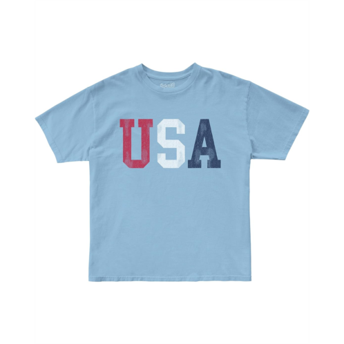 The Original Retro Brand Kids Cotton USA Crew Neck Tee (Little Kids/Big Kids)