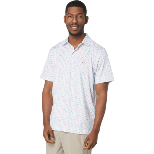 Mens Vineyard Vines Printed Sankaty Polo