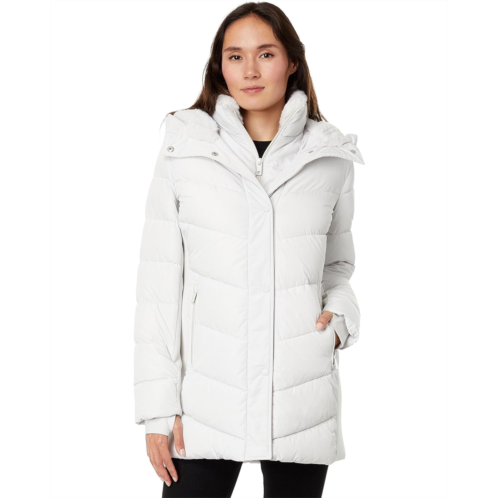 Womens Calvin Klein Scuba Side Puffer