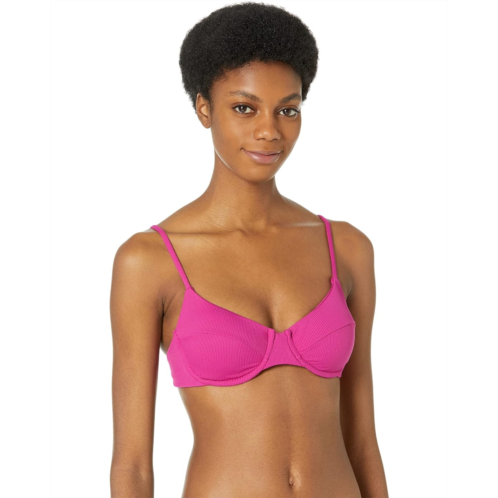 BECCA Fine Line Rib Sarah Underwire Bra Top