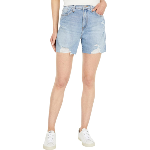 Hudson Jeans Devon High-Rise Biker Shorts in Lift Me Up