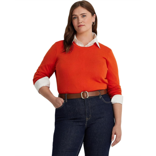 POLO RALPH LAUREN Plus-Size Cotton-Blend Sweater